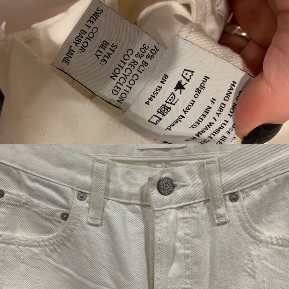 Boyish High Rise Waist Distressed Jeans Sz 26 NWT - Picture 7 of 8